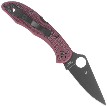 Nóż składany Spyderco Delica 4 Sprint Run Burgundy FRN, TiCN Micro-Melt PD#1 by Sal Glesser (C11BGBKP)