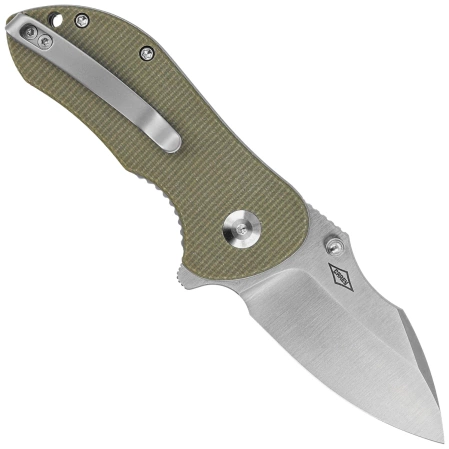 Nóż składany Civivi Gordo Olive Canvas Micarta, Satin D2 by Peter Carey (C22018C-2)