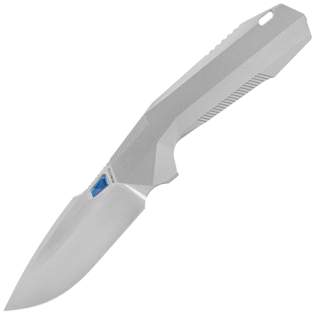 Nóż składany Remette RT-WK1-D Gray Titanium, Hand Satin/ Pearlescent M390