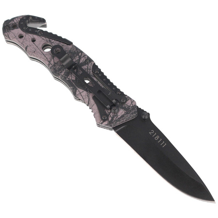Nóż składany ratowniczy Herbertz CJH Camo Optics Aluminium, Black Blade (44068 - 218111)