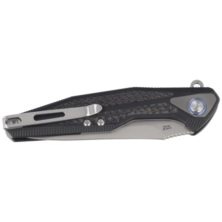 RikeKnife Tulay Integral Black G10/Carbon Fiber, Satin 154CM (RK-TULAY-B/CF)