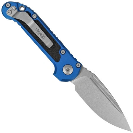 Microtech LUDT Gen III S/E Automatic Knife Blue Aluminum, Stonewashed M390MK by Tony Marfione (1135-10BL)