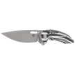 Bestech Knife Ornetta Carbon Fiber / White G10, Stonewash / Satin N690 by Kombou (BL02C)