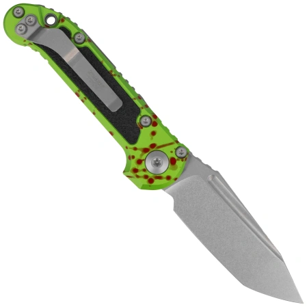 Microtech LUDT Gen III T/E Automatic Knife Zombie Aluminum, Stonewashed M390MK by Tony Marfione (1136-10Z)