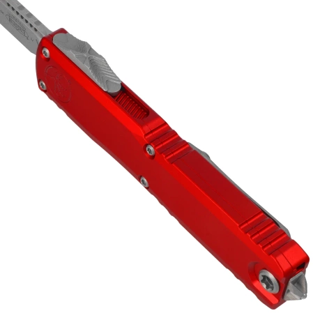 Nóż automatyczny OTF Microtech Ultratech Gen IV S/E Red Aluminium, Apocalyptic M390MK by Tony Marfione (11214-10APRD)