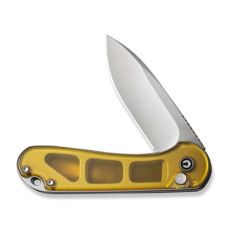 Civivi Button Lock Elementum II Knife Polished Ultem, Satin Nitro-V (C18062P-7)