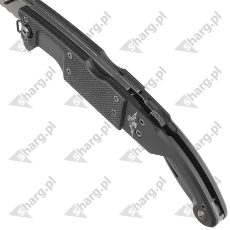 Nóż składany ratowniczy FOX Aeronautica Militare G10 / Aluminium, Black PVD N690Co (FX-026900)