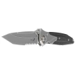 Microtech Socom Bravo Mini T/E Titanium/Carbon Fiber, Bronze HW, Bead Blasted P/S M390 by Tony Marfione (261M-8CFTI)