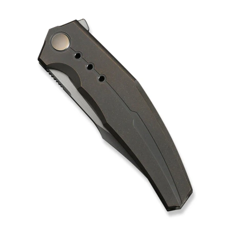 WeKnife Kyklos Bronze Titanium, Gray Stonewashed/Satin M390 (WE23086-2)