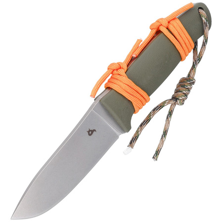 Nóż Black Fox Vesuvius OD Green G10, Stone Washed D2 by Alfredo Doricchi (BF-710 D2 OD)