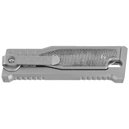 Nóż grawitacyjny Reate Mini EXO OTF Gravity Drop Point Bead Blasted Titanium/Black Micarta, Stonewashed CPM 3V