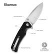 Nóż składany Sencut Skarnax Black G10, Satin 9Cr18MoV (S24025-1)