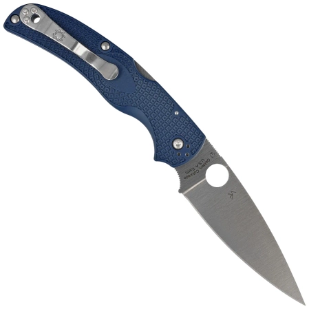 Spyderco Native Chief Knife Cobalt Blue FRN, Satin SPY27 by Sal, Eric Glesser (C244PCBL)
