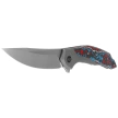 Nóż składany WE Knife Merata LE No 207/310 Titanium / Nebula Fat Carbon Fiber, Hand Rubbed Satin CPM 20CV by Anton Tkachenko (WE22008B-2)
