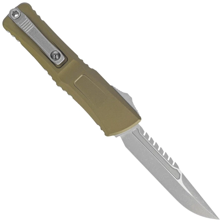 Nóż automatyczny OTF Microtech Combat Troodon Gen III Interceptor OD Green Aluminium, Apocalyptic M390MK by Tony Marfione (1217-10APODS)