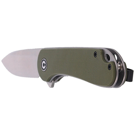 CIVIVI Knife Elementum Flipper OD Green G10, Satin Finish (C907E)
