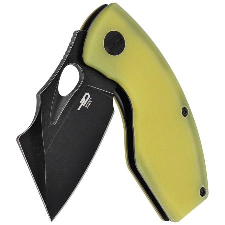 Bestech Lizard Lime Green G10, Black Stonewashed D2 Knife (BG39F)