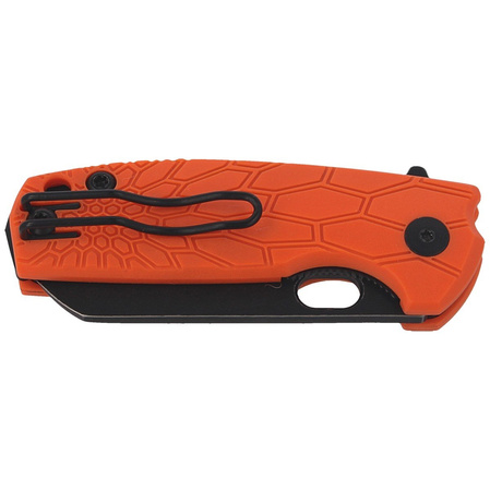 Nóż składany Fox Baby Core FRN Orange, Black Stonewashed N690 by Jesper Voxnaes (FX-608 OR)