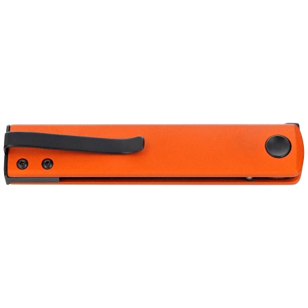 Fox Chnops Knife Orange Aluminum, Black Top Shield Becut by Riccardo Gobbato (FX-543 ALO)