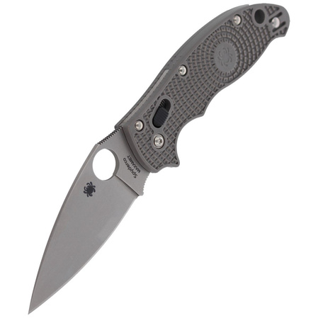 Spyderco Manix 2 Lightweight Gray Maxamet PlainEdge Knife (C101PGY2)