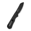 Civivi Crabby Knife Black Canvas Micarta, Black Stonewashed 14C28N by Ken Onion Jr. (C24055-3)