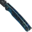 Bestechman Cicada's Wing Knife Clear Blue Resin, Black PVD 10Cr15MoV (BMK06R)