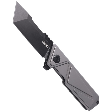 Kubey Knife Avenger Frame Lock Gray Titanium, Dark Stonewashed 14C28N (KB209B)