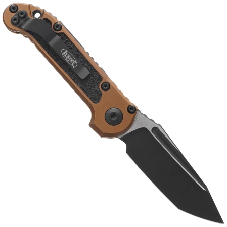 Microtech LUDT Gen III T/E Automatic Knife Tan Aluminum, Black M390MK by Tony Marfione (1136-1TA)