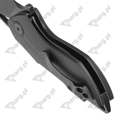 Bestech Knife Riverstone Black G10, Black Stonewashed 154CM by Frank Grissom (BL03C)