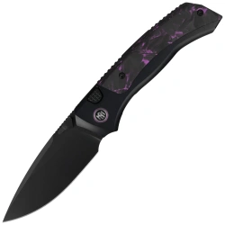 Nóż składany Remette RT-Steed Black Titanium/Black-Pink Carbon Fiber, Black DLC M390 (RTWS-BY)