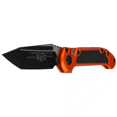 Microtech LUDT Gen III T/E Automatic Knife Orange Aluminum, Black M390MK by Tony Marfione (1136-1OR)