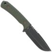 Fox Monteserra Knife OD Green G10, Top Shield/Stonewashed Niolox by GZ Tactical Knives (FX-628 G10OD)