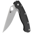 Spyderco Military Model G-10 Black PlainEdge Knife (C36GPE)