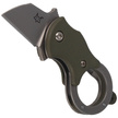 FOX Mini-TA Folding Knife FRN OD Green, Bead Blasted Blade (FX-536 Od)