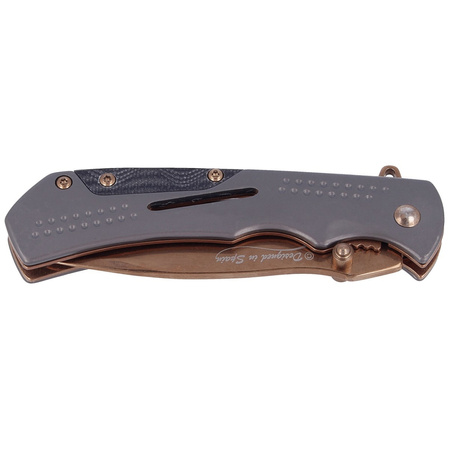 Martinez Albainox Knife Gray Aluminum, Copper Titanium 3Cr13MoV (18138)