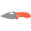 Kubey Coeus Knife Orange G10, Stonewashed 14C28N (KU122W)