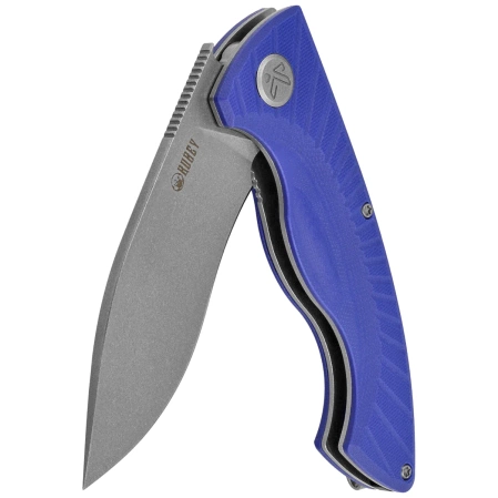 Nóż składany Kubey Timberwolf Blue G10, Stonewashed 14C28N (KU208G)