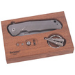LionSteel T.R.E. Grey Titanium / Grey Ti, Stone Washed M390 by Molletta (TRE GY)