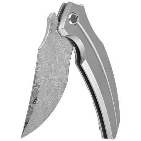 RikeKnife S05 Grey Titanium, Mosaic Damascus (RK-S05)