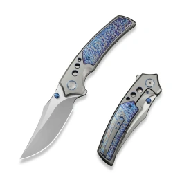 WeKnife Skynix Knife Gray/Flamed Titanium, Stonewashed/Satin M390 (WE24087-2)