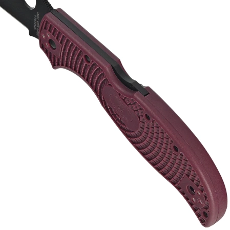 Nóż składany Spyderco Stretch 2 XL Sprint Run Burgundy FRN, TiCN Micro-Melt PD#1 by Sal Glesser (C258BGBKP)