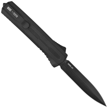 Tekto A7 Zastava D/E Black Aluminum/Tactical Black OTF Knife, Black CPM S35VN
