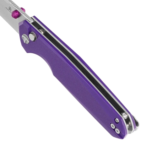 Nóż składany Bestechman Velix Purple G10, Satin/Stonewashed 14C28N by Ostap Hel (BMK07C)