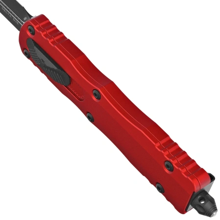 Microtech Dirac Delta D/E OTF Knife Red Aluminum, Black M390 by Tony Marfione (227-1RD)