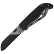 MAC Coltellerie Boat 2 Sailing Knife Black PP/TPE, Satin W 1.4034 (MC BOT2.N)