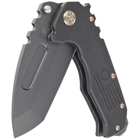 Medford Praetorian Scout M/P Black G10, Bronze HW, DLC Clip, Black DLC D2 by Greg Medford (MKM30DPT-0808-T1CP-BP)