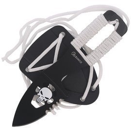 Nóż na szyję Martinez Albainox Skull Neck Knife White Wrapped, Black (32450)