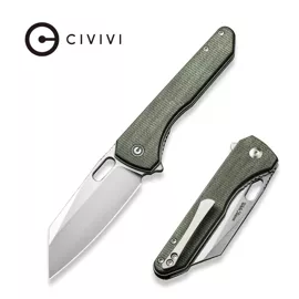 Nóż składany Civivi Nugz Green Canvas Micarta, Satin 14C28N by Matthew Wehrwein (C23060-2)