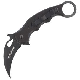 Nóż składany Fox Karambit w/ Emerson Wave Black G10, Black Idroglider N690Co (479)