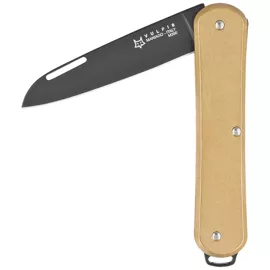 Scyzoryk Fox Vulpis Brass, Black Top Shield M390 (FX-VP130 OTB)